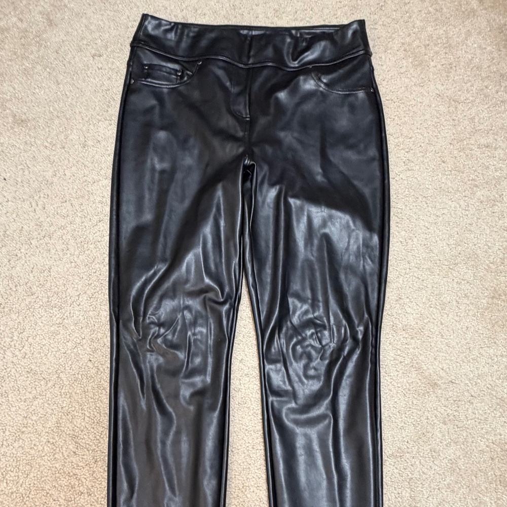 Laundry by Shelli Segal Faux Leather Pants-Size M